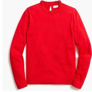 J Crew Ruffleneck sweater NWT